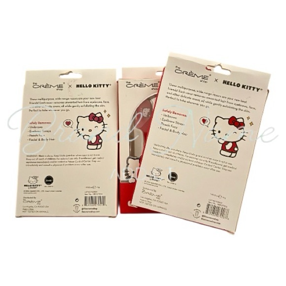 3 Sets Hello Kitty Prepped Up Pink Red Dermaplane & Sculpt Razors - Picture 2 of 2